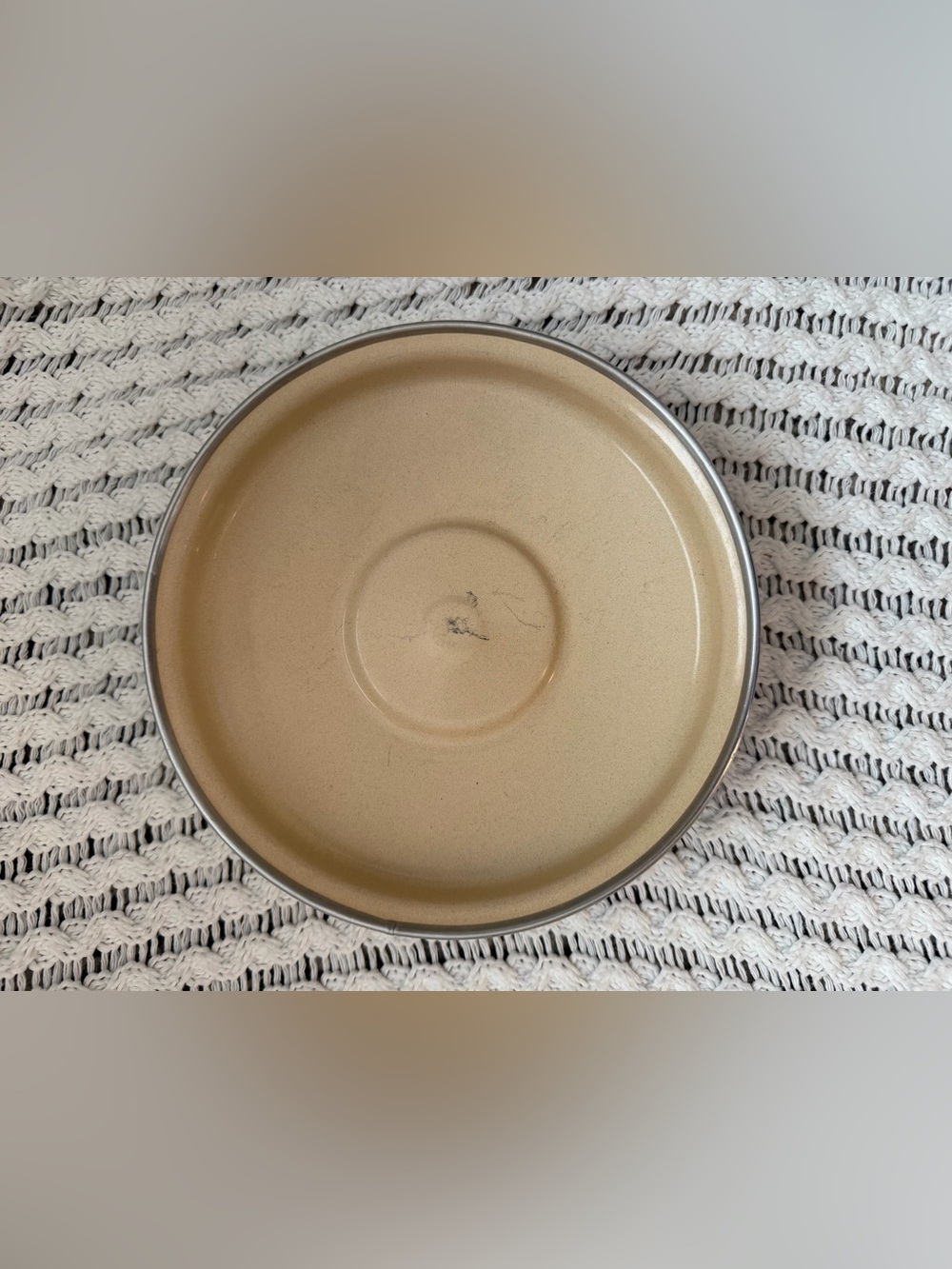 Sears Vintage 1970s Merry Mushroom Harvest Gold Enamel Coated Set Of 2 Pans Used - Picture 13 of 13